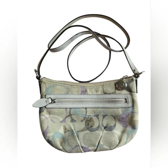 Coach Beige and Lavender Crossbody Bag - Picture 2 of 11